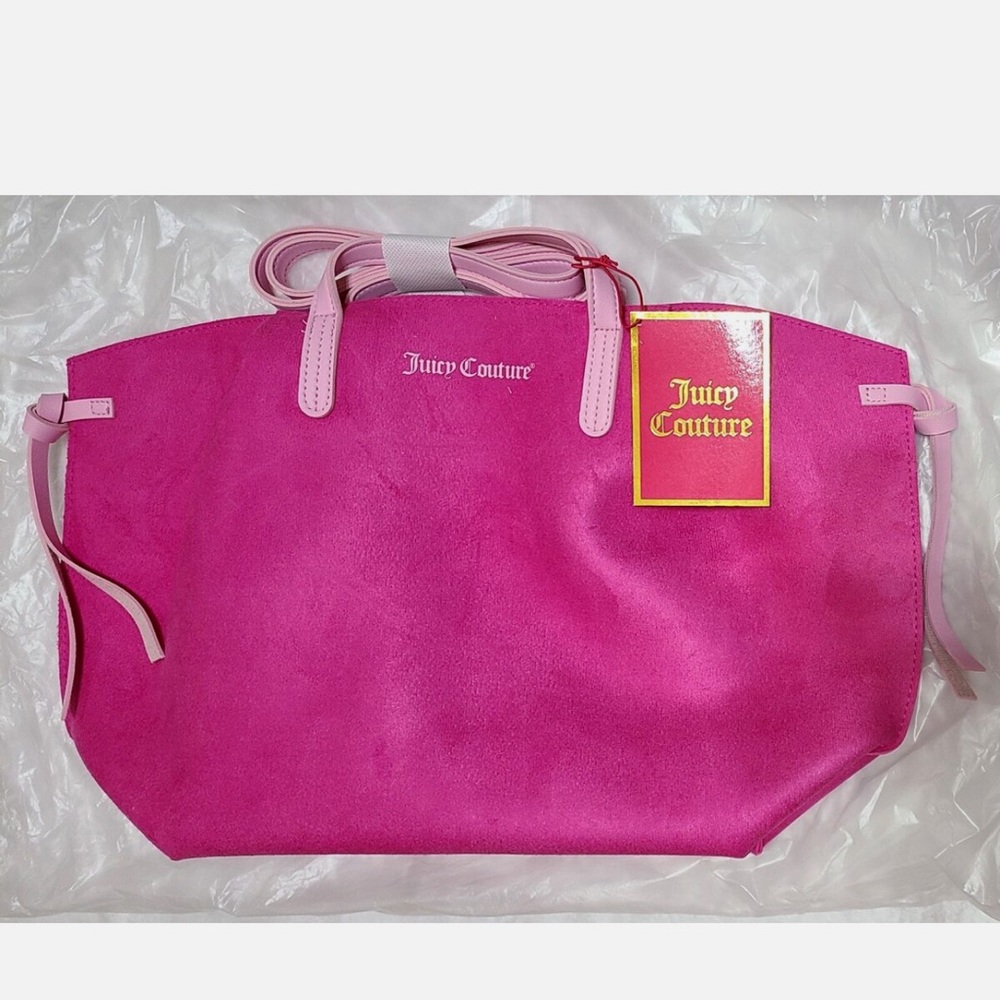 Juicy Couture Pink Tote Bag Soft Canvas Casual